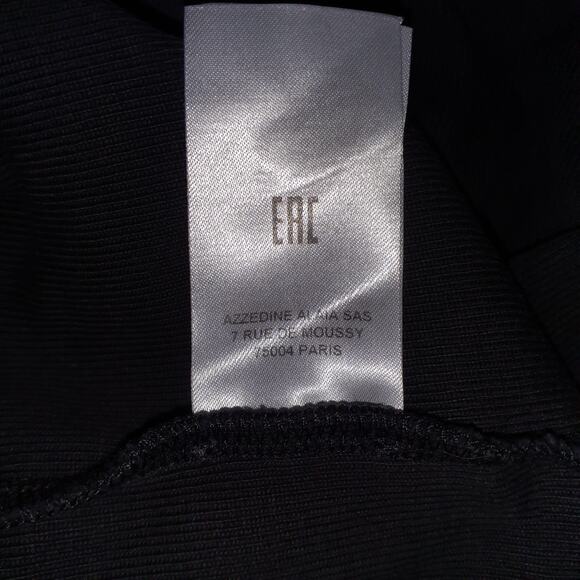 Alaia Crop Hooded Black Turtleneck Sweatshirt Size 36 - Picture 5 of 5